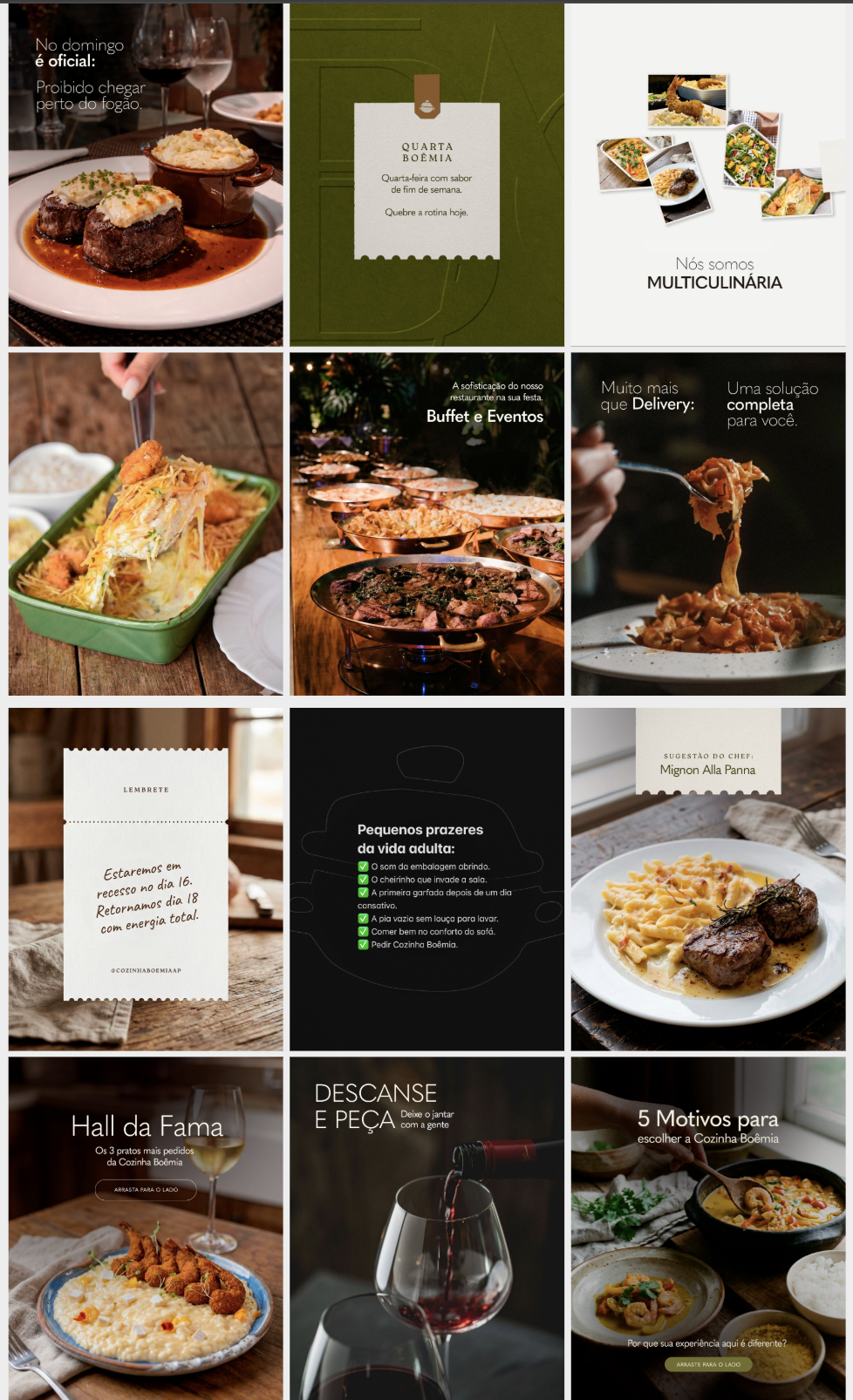 Instagram Cozinha Boêmia Grid